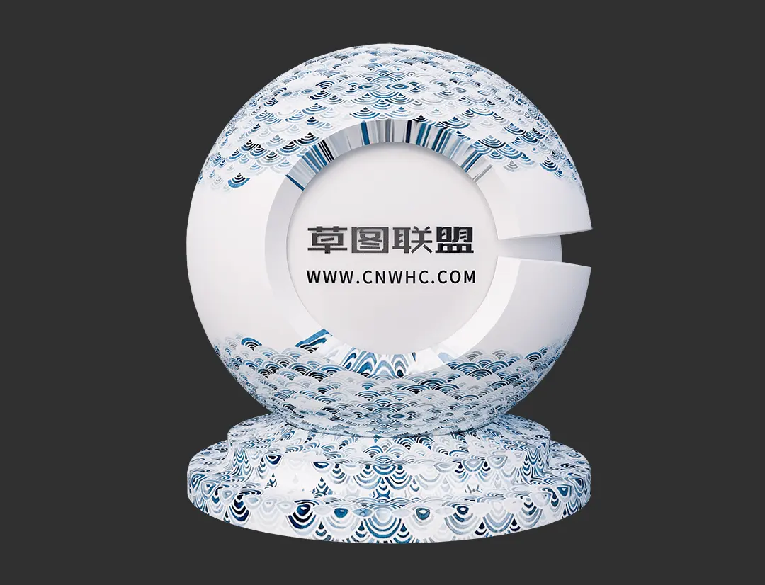 Enscape带图案的壁纸SketchUp墙纸材质贴图下载176