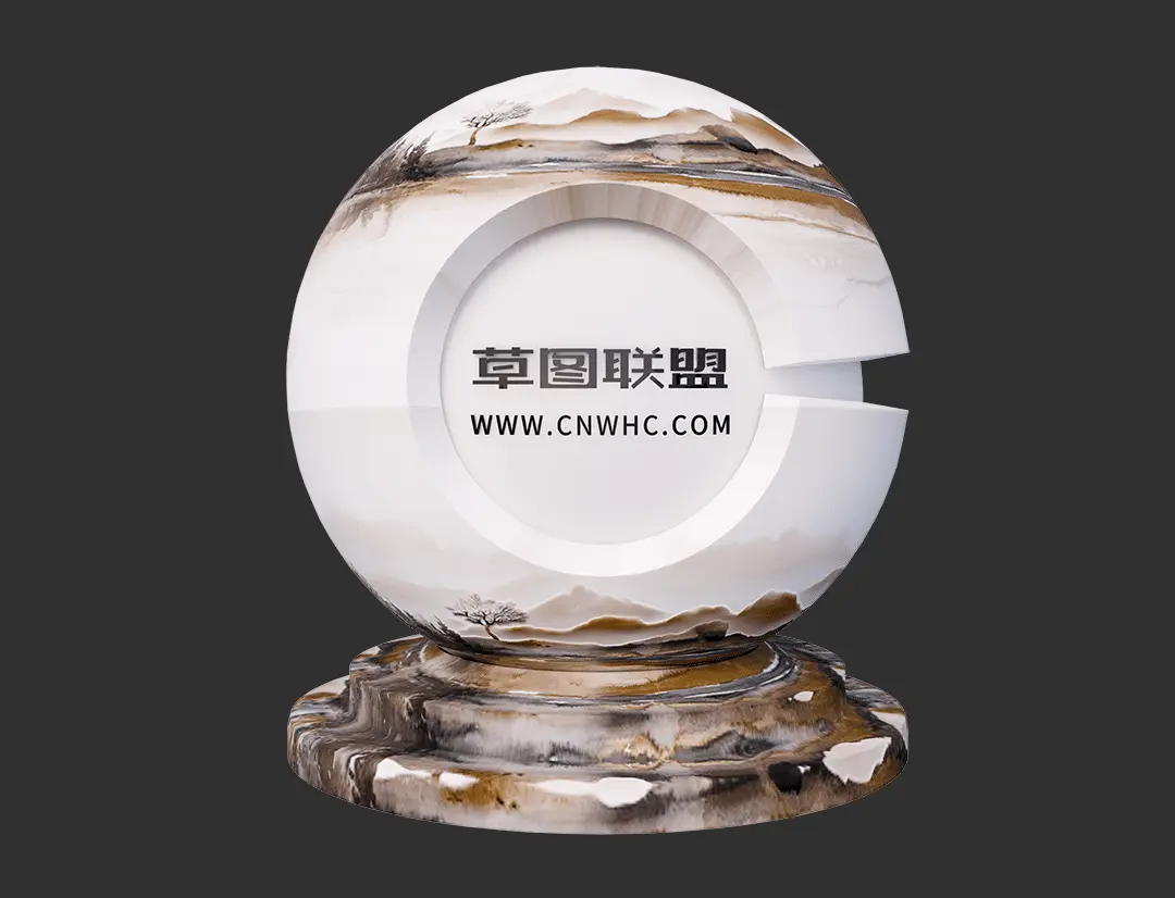 Enscape带图案的壁纸SketchUp墙纸材质贴图下载205