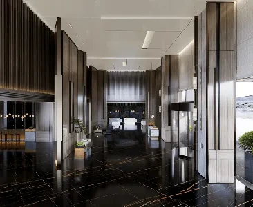 Enscape酒店大堂场景SketchUp草图大师模型下载1957
