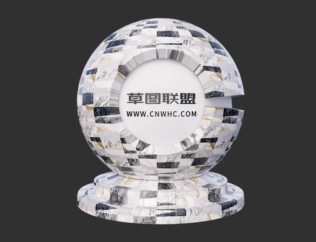 Enscape花纹瓷砖SketchUp墙砖地砖材质贴图下载0302