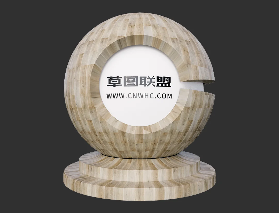 长颈鹿国产强化木地板Enscape材质SketchUp材质贴图下载0534