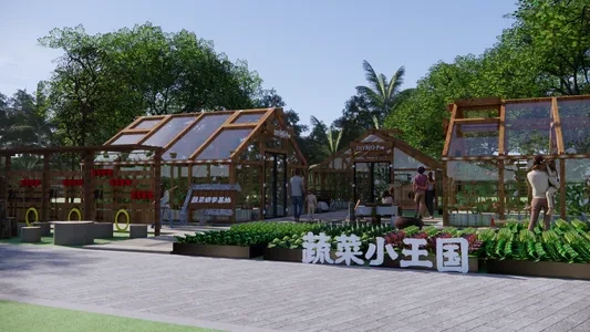 Enscape亲子农庄场景SketchUp草图大师模型下载1025
