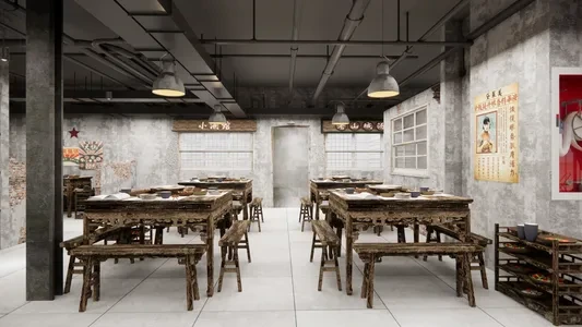 Enscape叙利亚工业风餐饮场景SketchUp草图大师模型下载1042