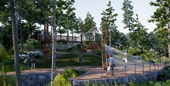 Enscape丛林探险场景SketchUp草图大师模型下载1054