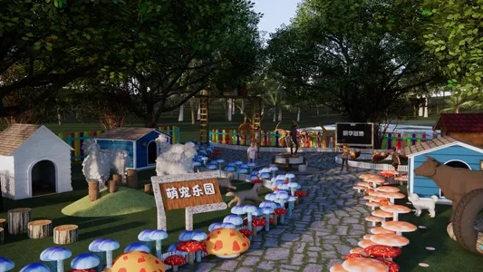 Enscape宠物乐园场景SketchUp草图大师模型下载1061