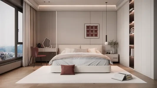 Enscape卧室场景SketchUp草图大师模型下载1368