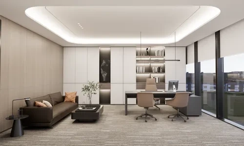 Enscape董事长办公室场景SketchUp草图大师模型下载1380