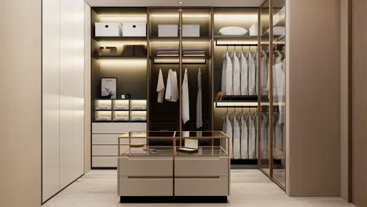 Enscape衣帽间场景SketchUp草图大师模型下载1408