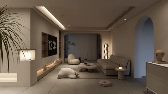 Enscape客厅场景SketchUp草图大师模型下载1418