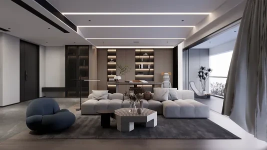 Enscape客厅场景SketchUp草图大师模型下载1419