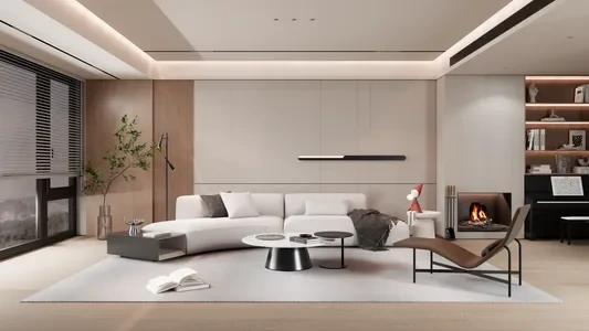 Enscape中古风客厅场景SketchUp草图大师模型下载1422