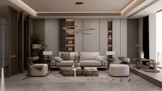Enscape客厅场景SketchUp草图大师模型下载1423