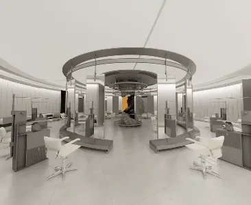Enscape理发店场景SketchUp草图大师模型下载2031