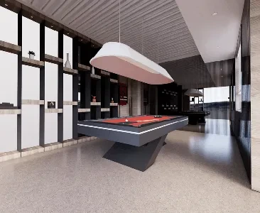 Enscape台球室场景SketchUp草图大师模型下载2035