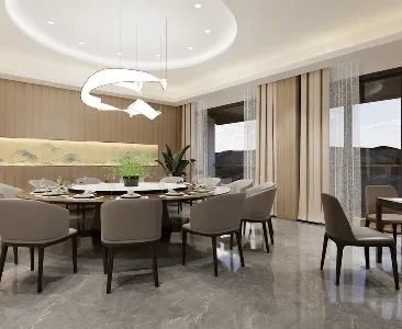 Enscape中式包厢场景SketchUp草图大师模型下载2047