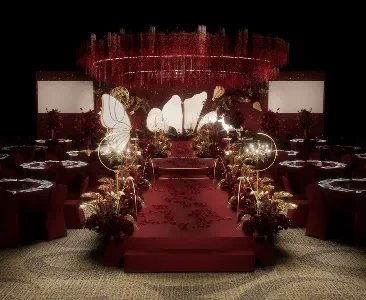Enscape婚庆宴会厅场景SketchUp草图大师模型下载2049