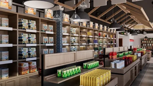 Enscape零食店场景SketchUp草图大师模型下载1099