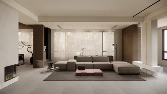 Enscape客厅场景SketchUp草图大师模型下载1432
