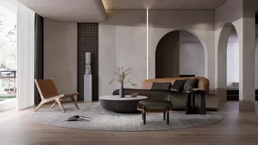Enscape客厅场景SketchUp草图大师模型下载1436