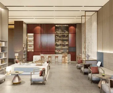Enscape酒店大堂场景SketchUp草图大师模型下载2063