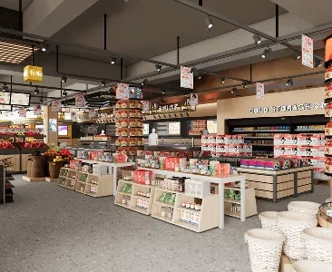Enscape超市场景SketchUp草图大师模型下载2071