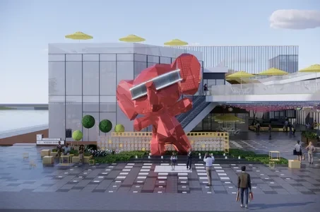 Enscape步行街场景SketchUp草图大师模型下载1117