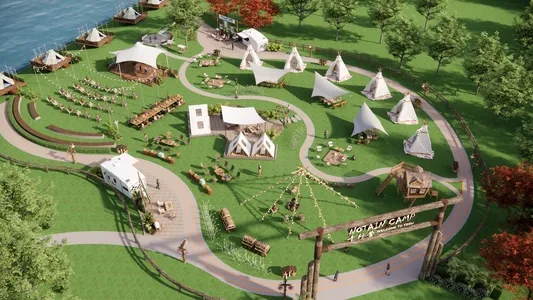 Enscape亲子农庄场景SketchUp草图大师模型下载1128