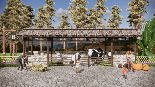 Enscape亲子农庄场景SketchUp草图大师模型下载1131