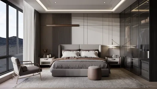 Enscape卧室场景SketchUp草图大师模型下载1461