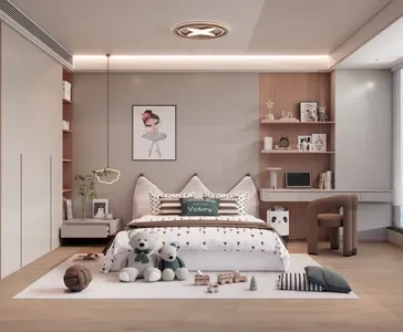 Enscape儿童房场景SketchUp草图大师模型下载1465