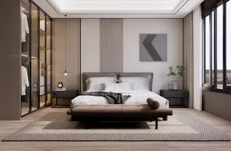 Enscape卧室场景SketchUp草图大师模型下载1467