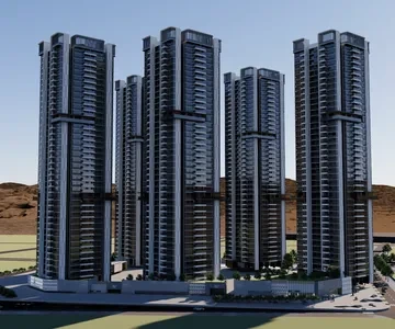 Enscape小区楼盘场景SketchUp草图大师模型下载1522