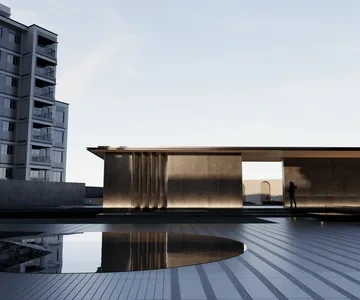 Enscape小区景观场景SketchUp草图大师模型下载1530