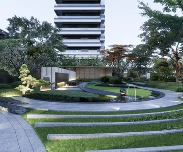 Enscape小区景观场景SketchUp草图大师模型下载1539