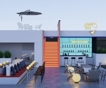 Enscape露天餐饮场景SketchUp草图大师模型下载1541