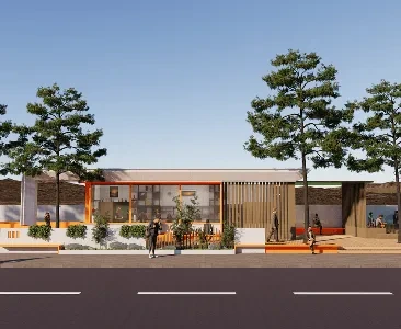 Enscape公交站台场景SketchUp草图大师模型下载2088