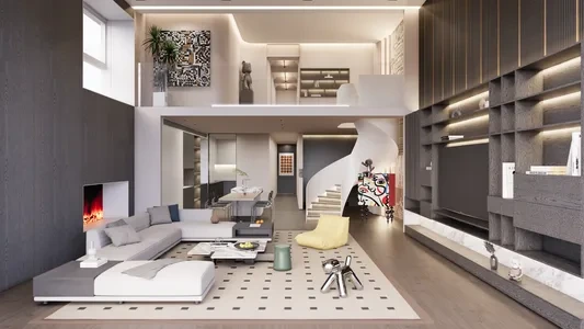 Enscape别墅场景SketchUp草图大师模型下载1138