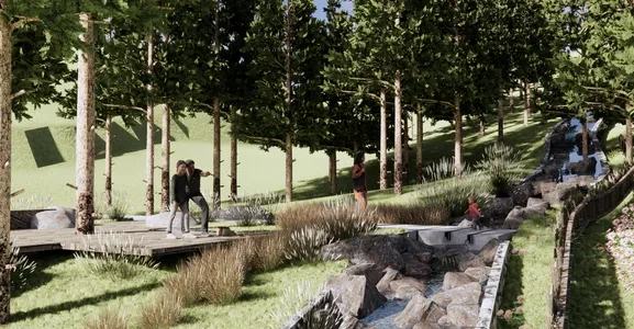 Enscape生态公园场景SketchUp草图大师模型下载1142