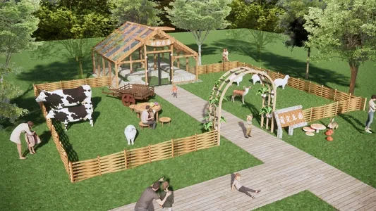 Enscape亲子农庄场景SketchUp草图大师模型下载1151