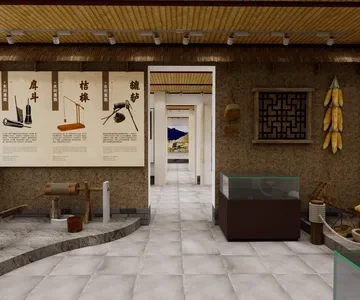 Enscape民俗文化展厅场景SketchUp草图大师模型下载1546