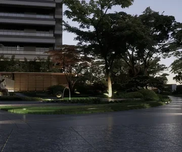 Enscape小区景观场景SketchUp草图大师模型下载1548