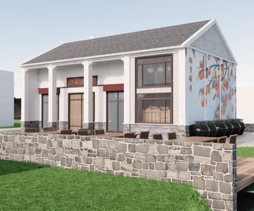 Enscape民俗文化展厅场景SketchUp草图大师模型下载1550