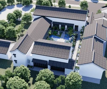 Enscape四合院场景SketchUp草图大师模型下载1560