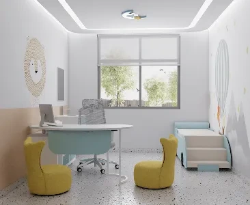 Enscape儿童医院诊室场景SketchUp草图大师模型下载2117