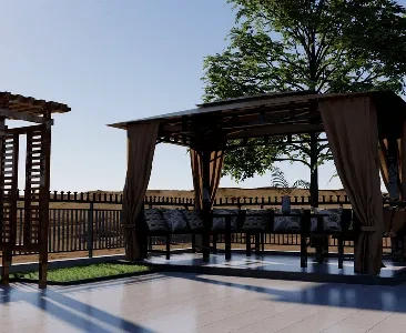 Enscape阳光房场景SketchUp草图大师模型下载2121