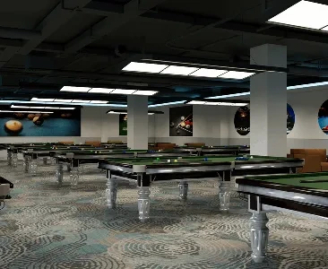 Enscape台球室场景SketchUp草图大师模型下载2123