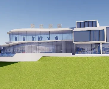 Enscape酒店度假村场景SketchUp草图大师模型下载2125