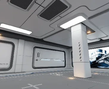 Enscape科技馆场景SketchUp草图大师模型下载2126