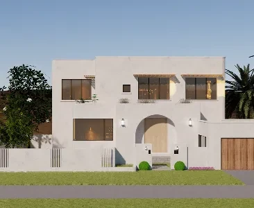 Enscape酒店度假村场景SketchUp草图大师模型下载2128