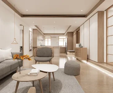 Enscape日式家装场景SketchUp草图大师模型下载2135